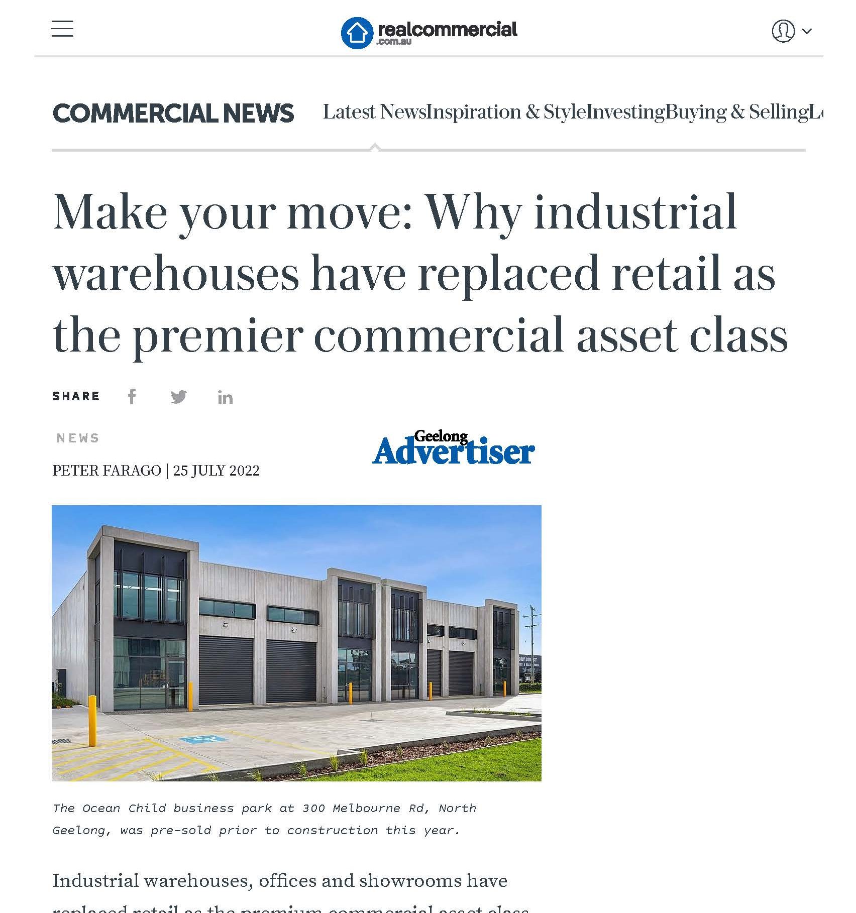 Make your move: Why industrial warehouses have replaced retail as the premier commercial asset class