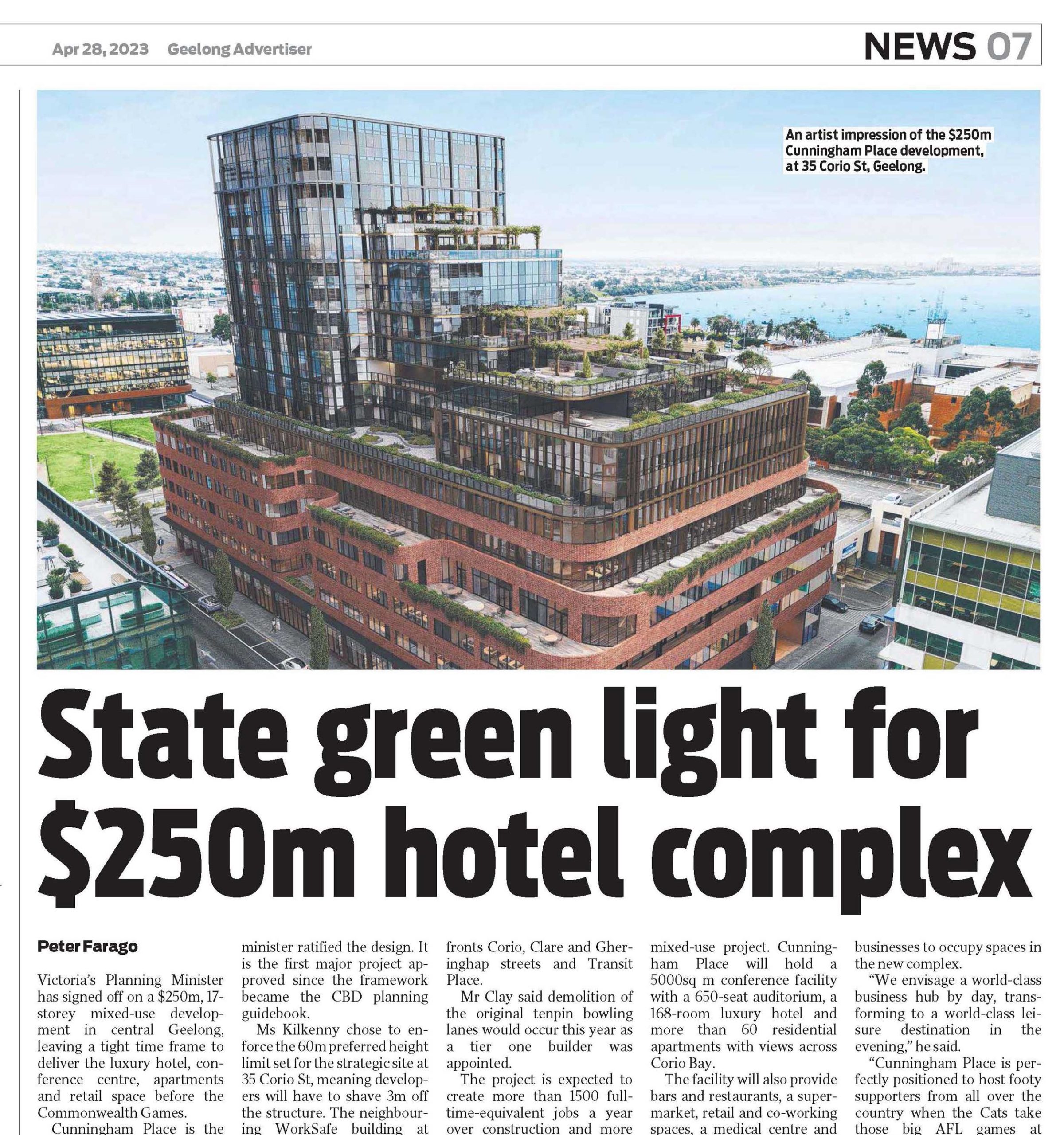 State green light for $250m hotel complex